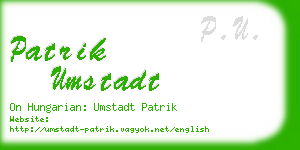 patrik umstadt business card